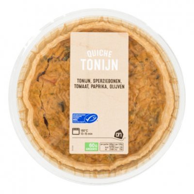 Huismerk Quiche tonijn sperziebonen